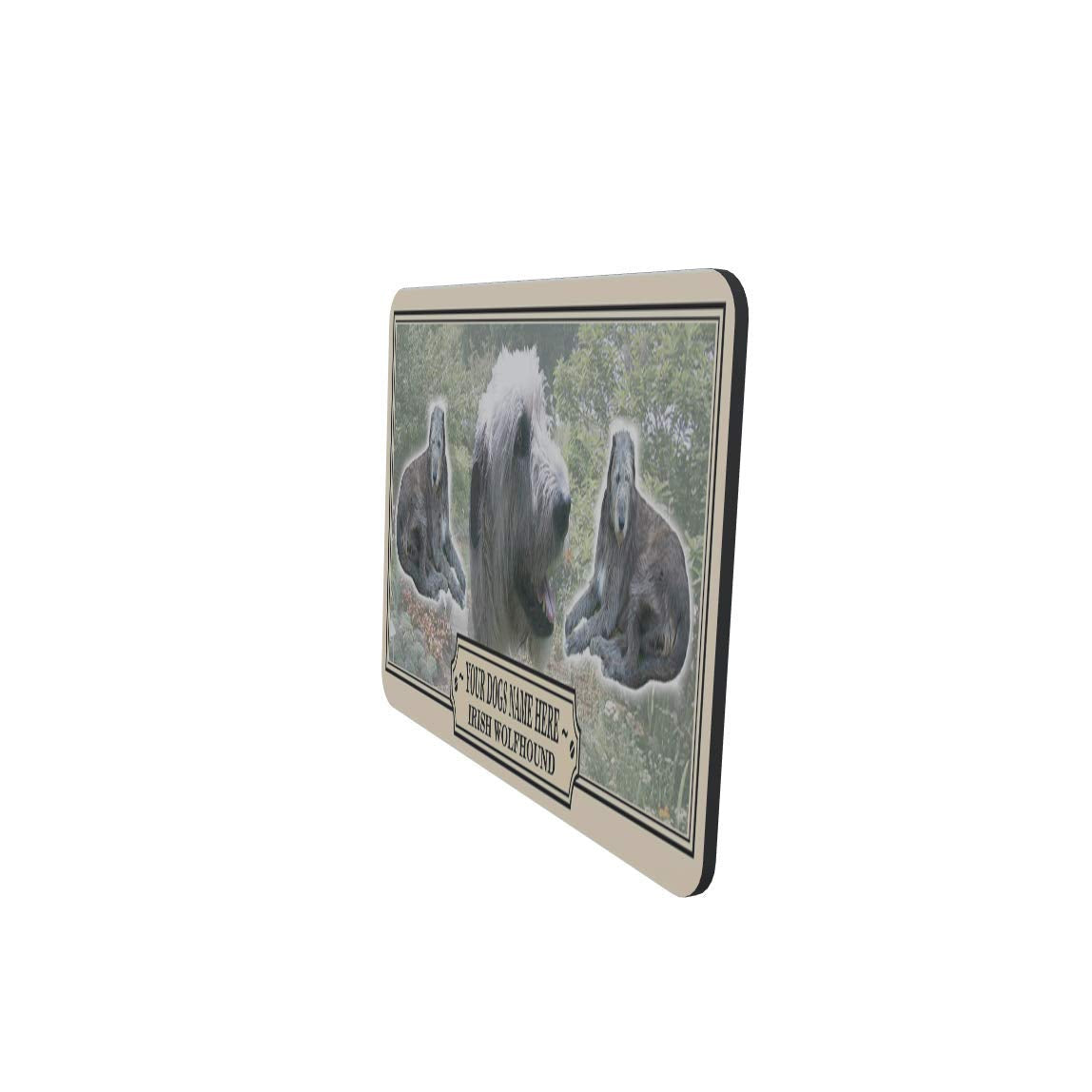 Irish Wolfhound Personalised Dog Breed Mouse Mat Gift