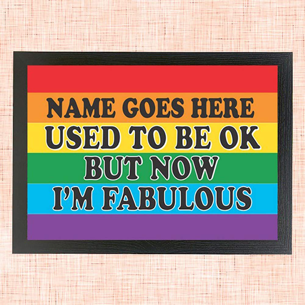 "I'm Fabulous" Personalised Gay Pride Lap Tray
