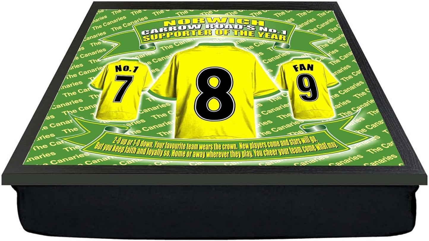 Norwich Football Shirt Lap Tray And Mug Gift Set