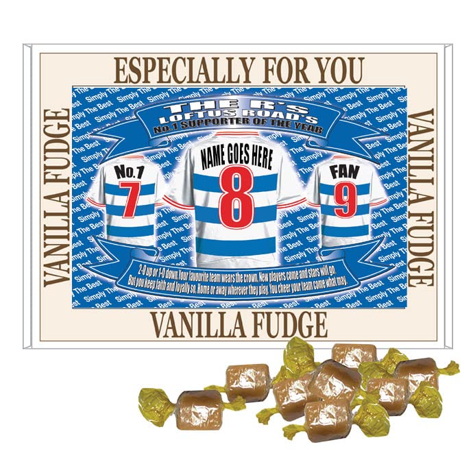 Queens PR Football Shirt Personalised Gift Boxed Sweets Variety