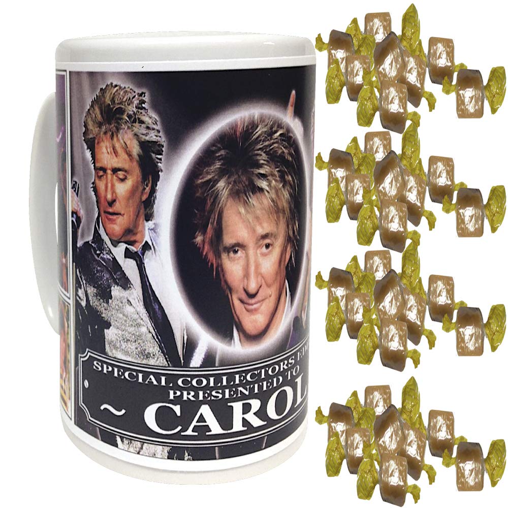 Rod Stewart Personalised Icon Gift Mug with Sweets