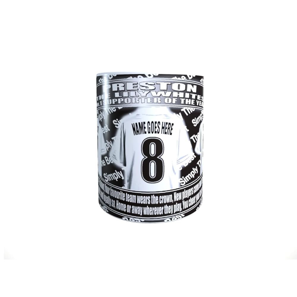 Preston Personalised Football Shirt Lap Tray And Mug Gift Set