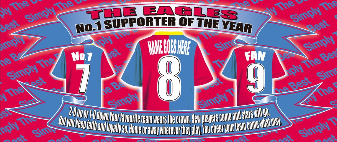 Crystal - The Glaziers Football Team Shirt Personalised Mug Gift with Chocolate Footballs
