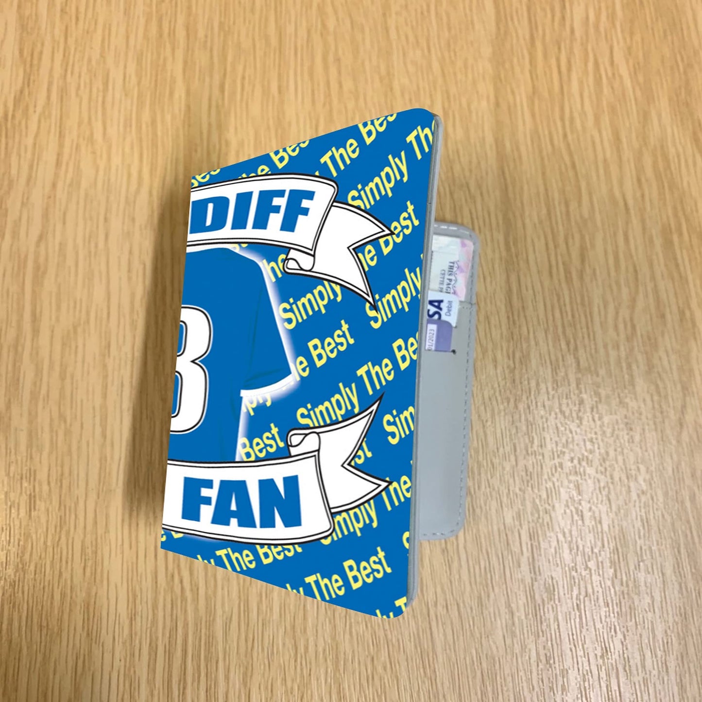 Cardiff Football Shirt Travel Passport Holder Case Gift Present