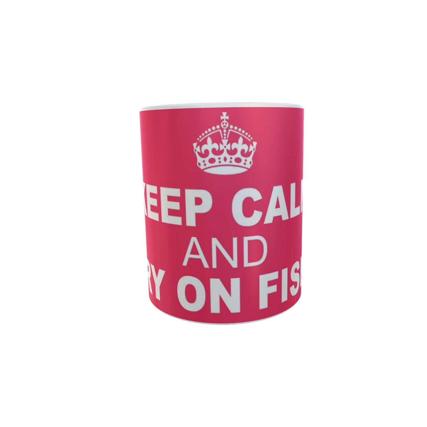 Keep Calm and Carry On Fishing Gift Mug