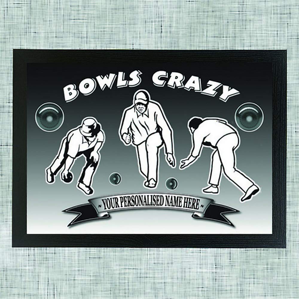 Bowls Crazy Personalised Lap Tray Gift