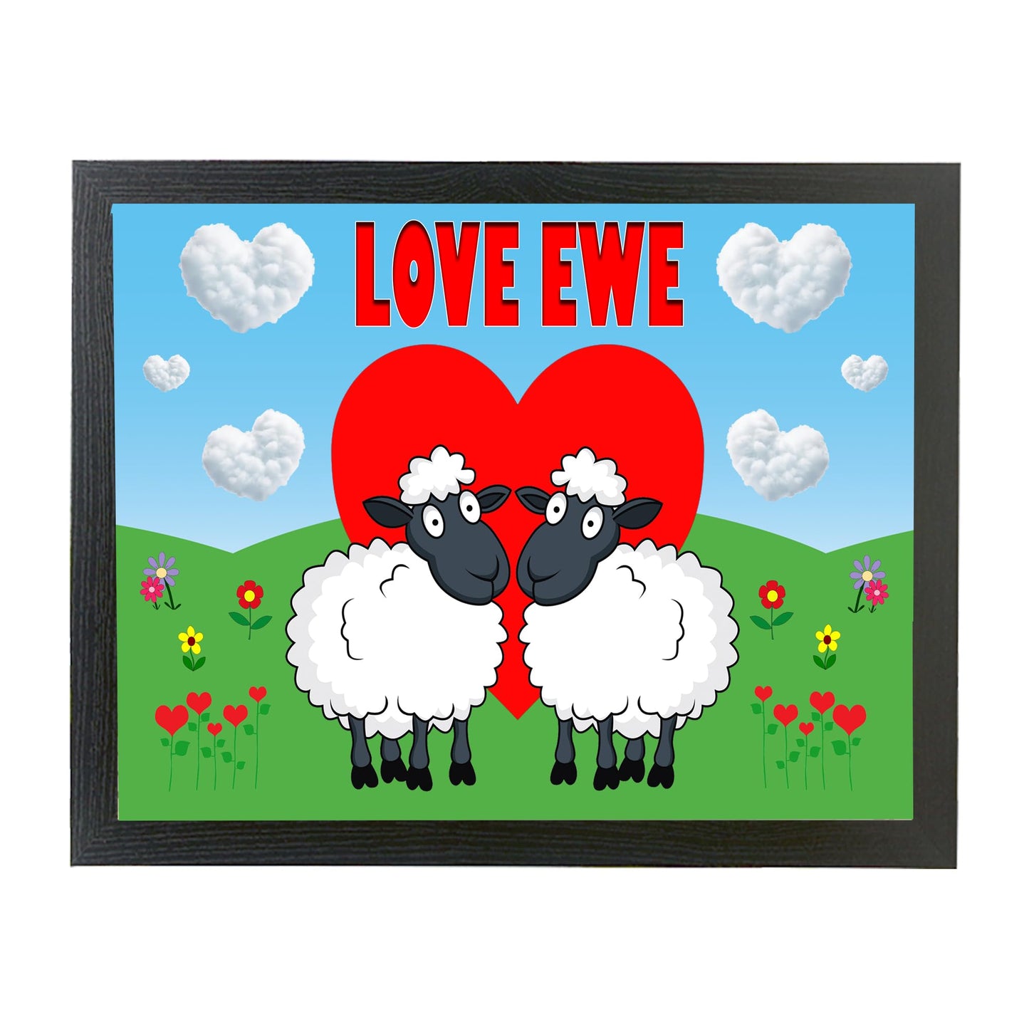 Love Ewe Male Cute Sheep Cushioned Lap Tray Gift Present