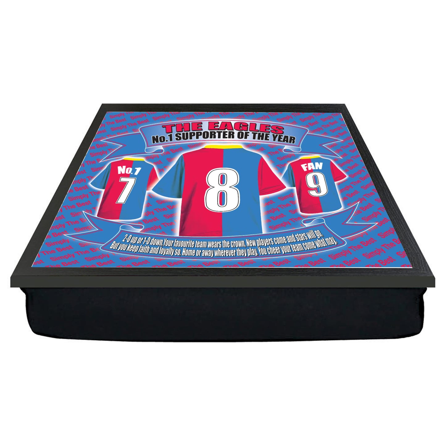 Crystal - The Glaziers Football Shirt Lap Tray Gift