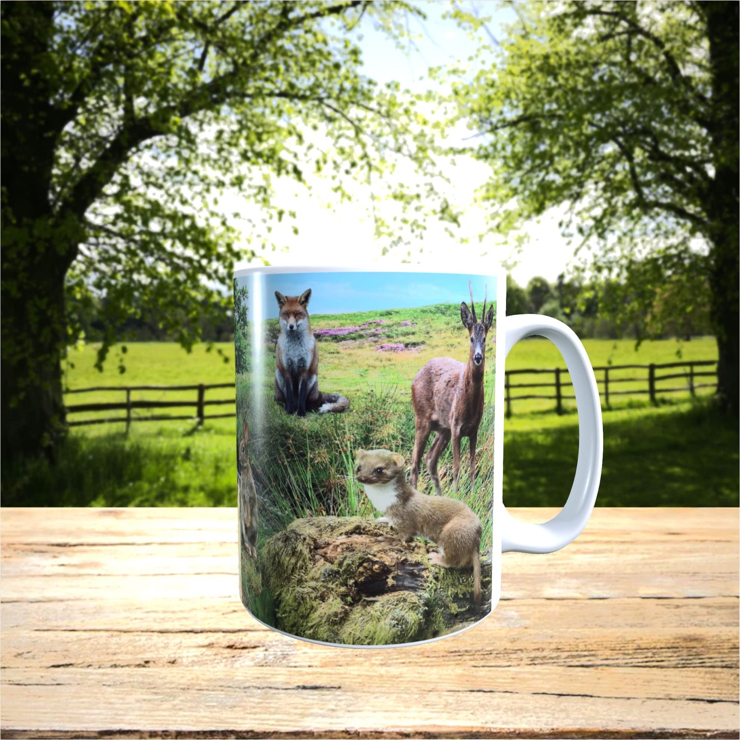 British Countryside Wildlife Animals Mug Gift