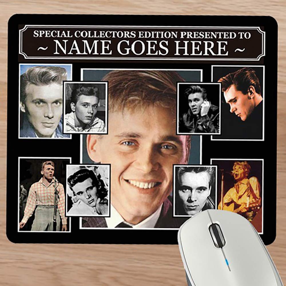 Billy Fury Personalised Icon Mouse Mat Gift