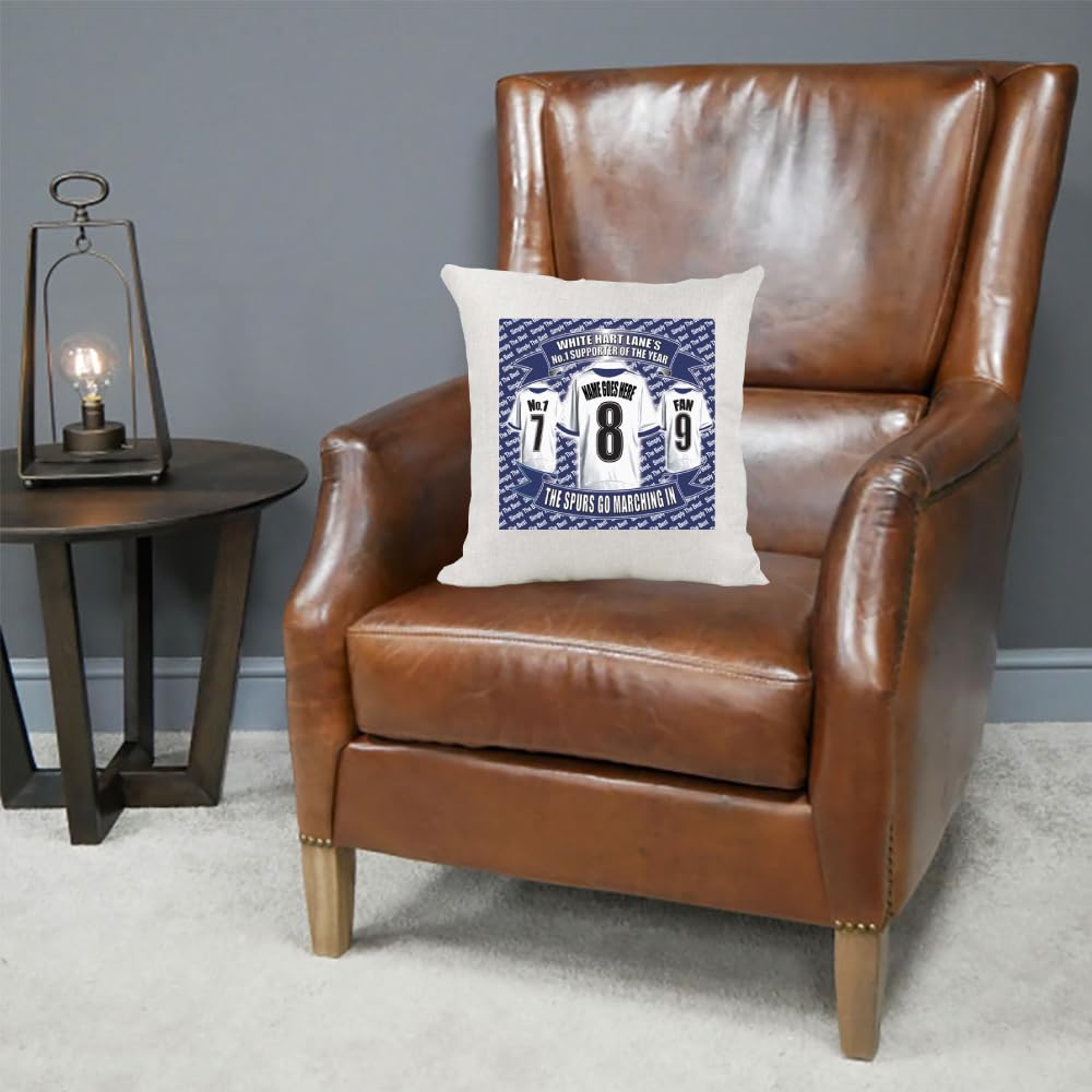 TOTT Personalised Football Country Canvas Style Cushion Cover Gift