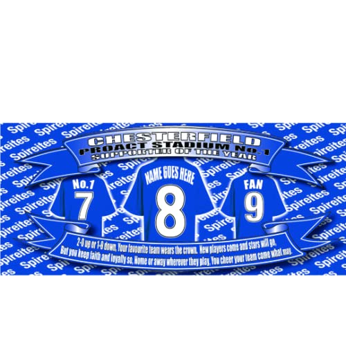 Chesterfield Football Shirt Personalised Ceramic Money Box Gift