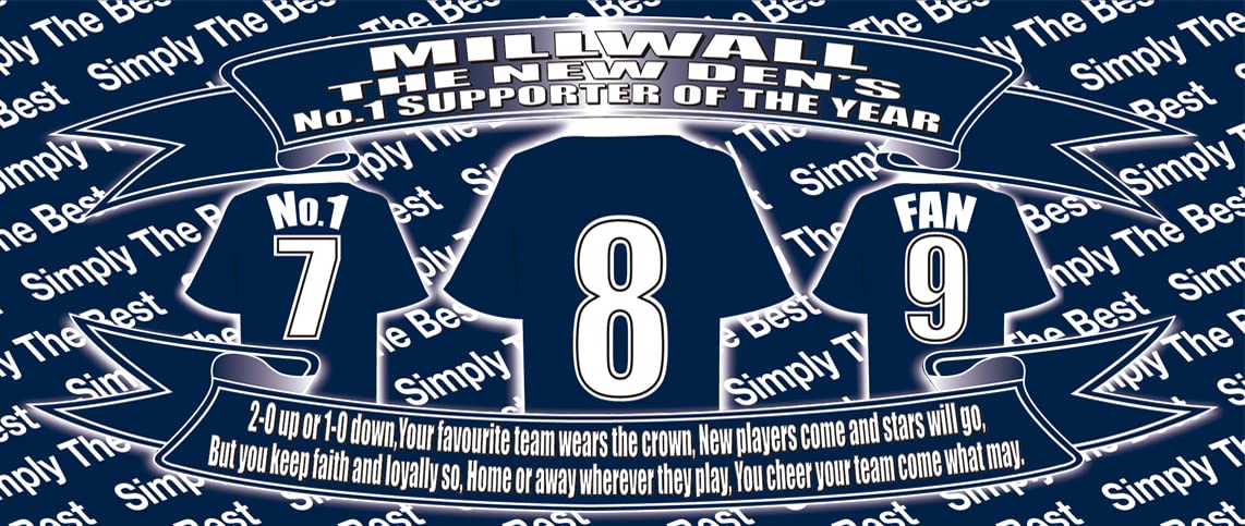 Millwall Football Team Shirt Gift Mug with Chocolate Footballs