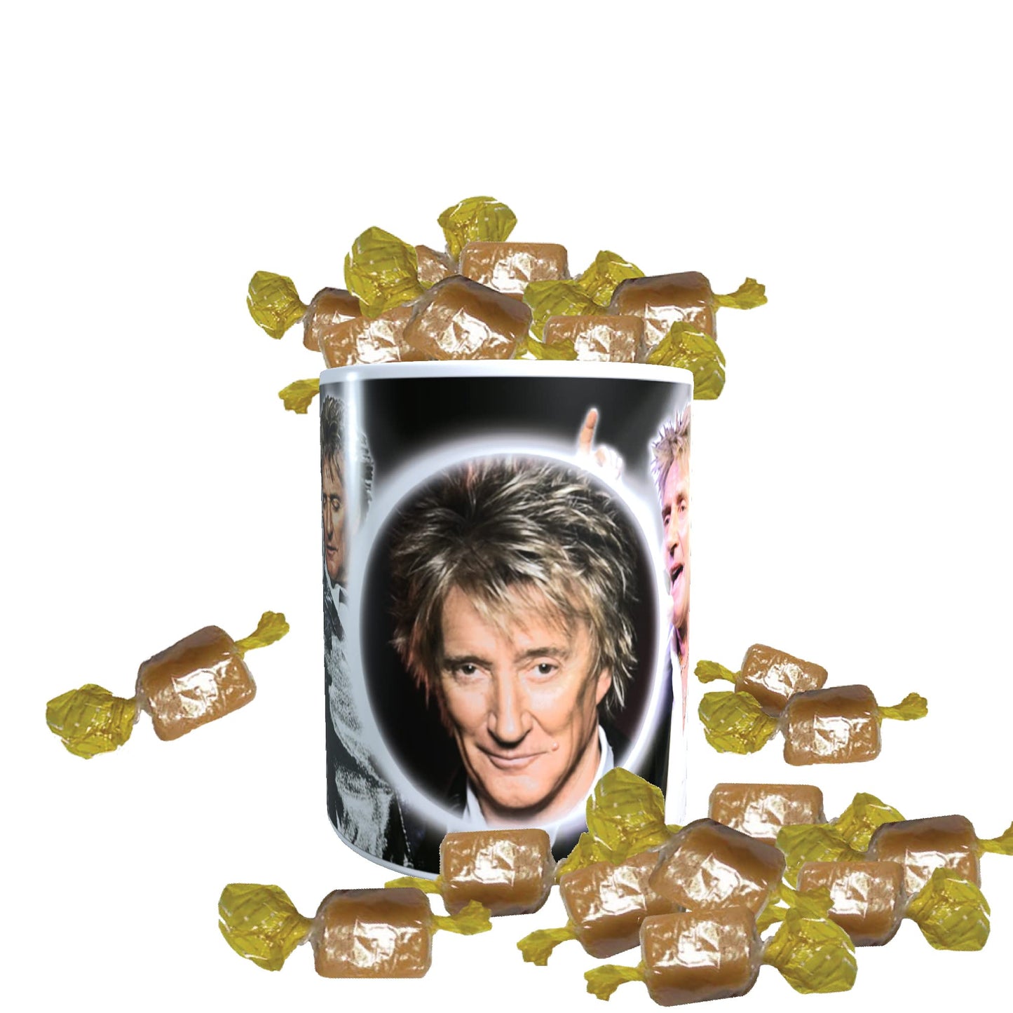 Rod Stewart Icon Gift Mug with Sweets
