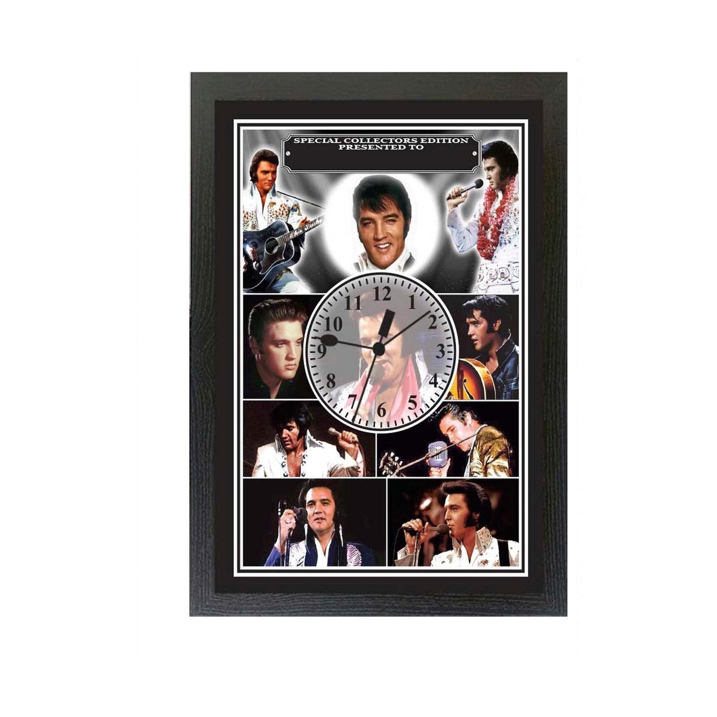 Presley King of Rock n Roll Music Icon Personalised Wall Clock