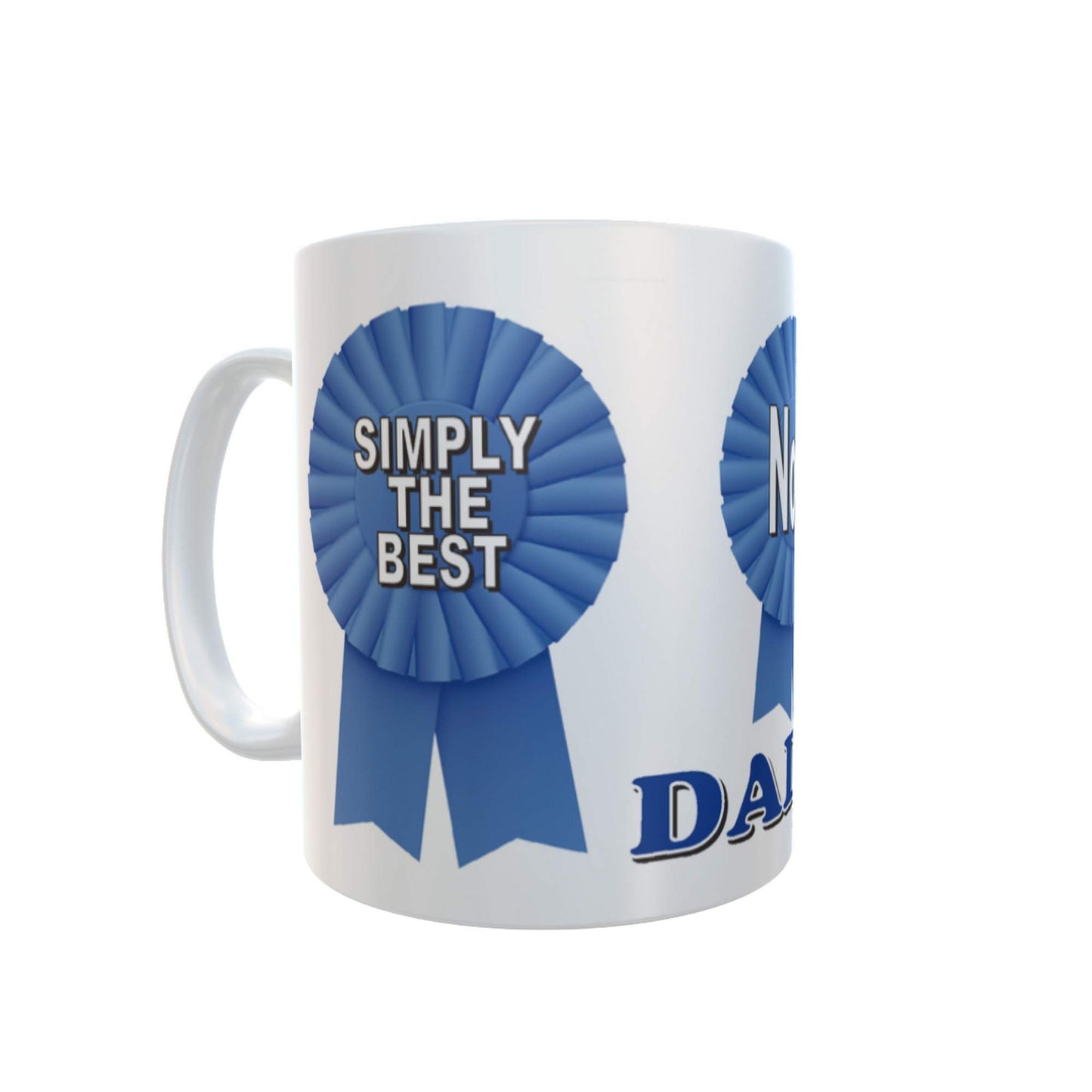 Simply The Best Daddy Ceramic Rosette Gift Mug