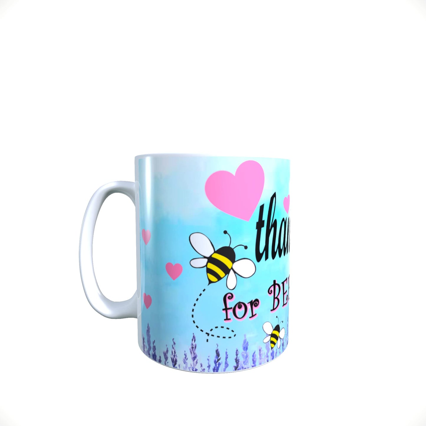 Honeycomb Blue Pink Love Hearts Valentine's Day Any Occasion Mug Gift