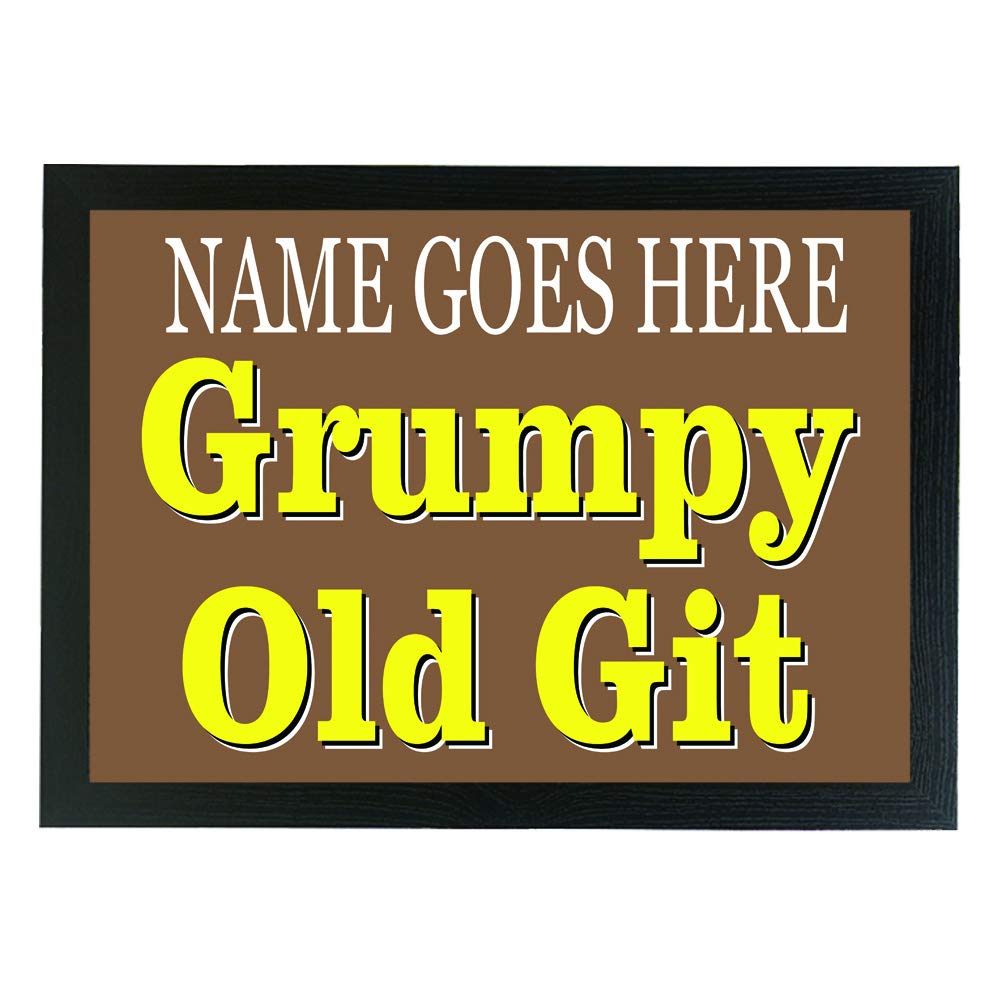 Grumpy Old Git personalised lap tray gift