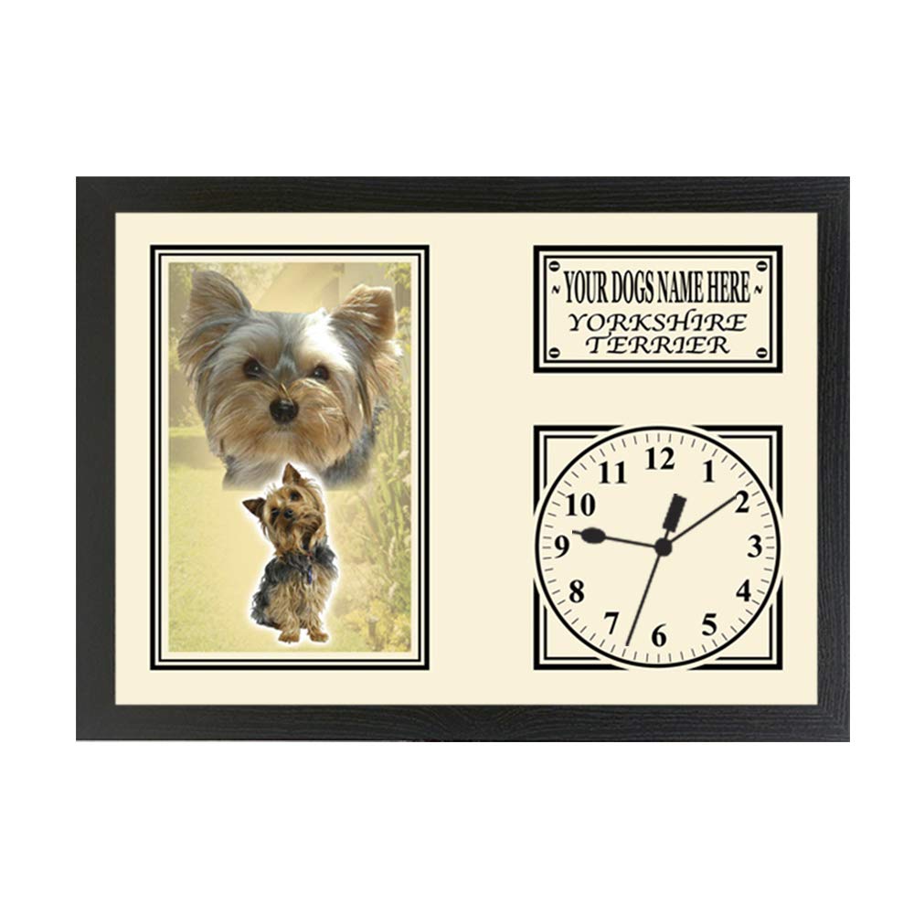 Yorkshire Terrier Personalised Dog Breed Gift Clock