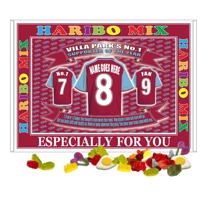 The Villa Personalised Football Shirt Gift Boxed Team-Aston Sweets