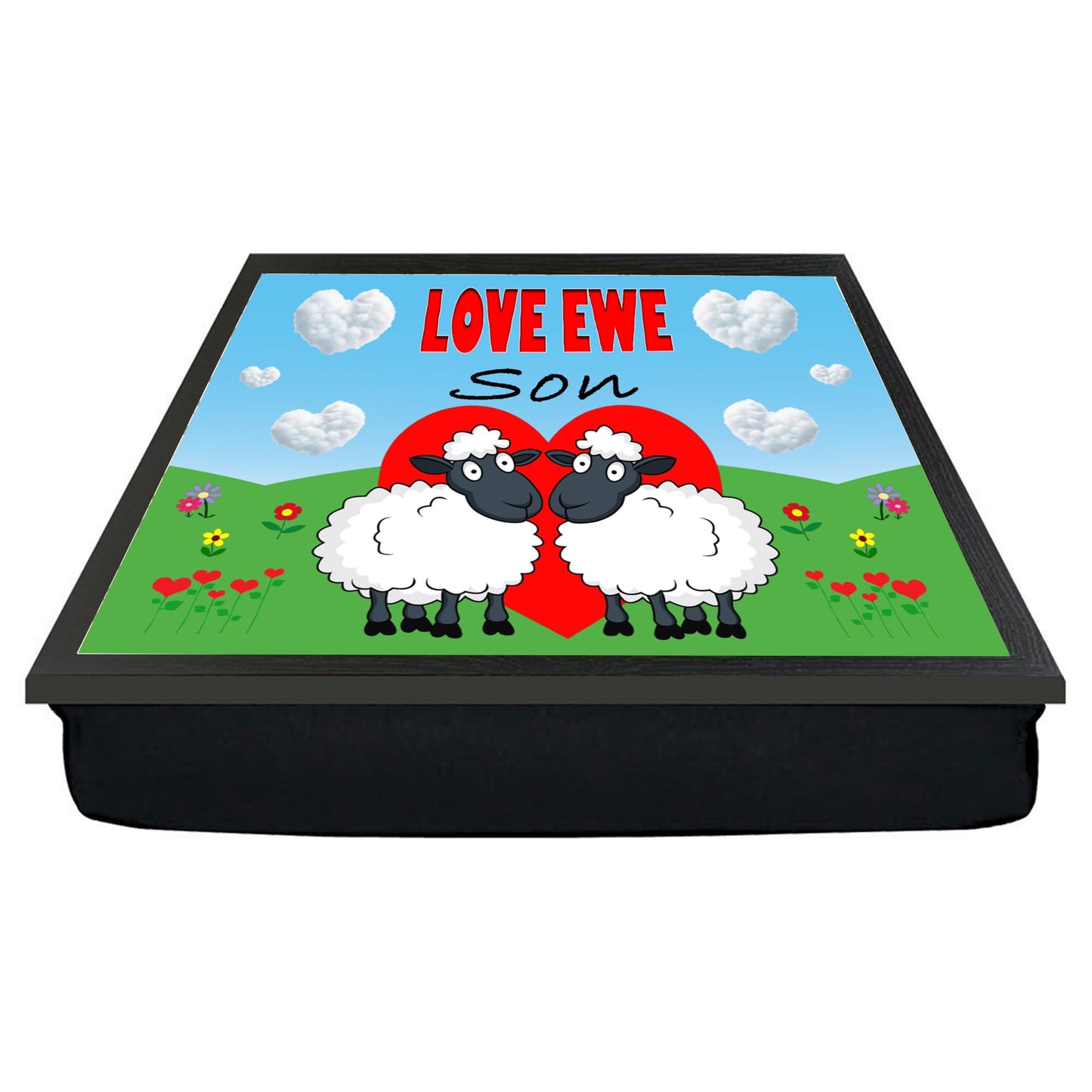 Love Ewe Son Male Cute Sheep Cushioned Lap Tray Gift Present