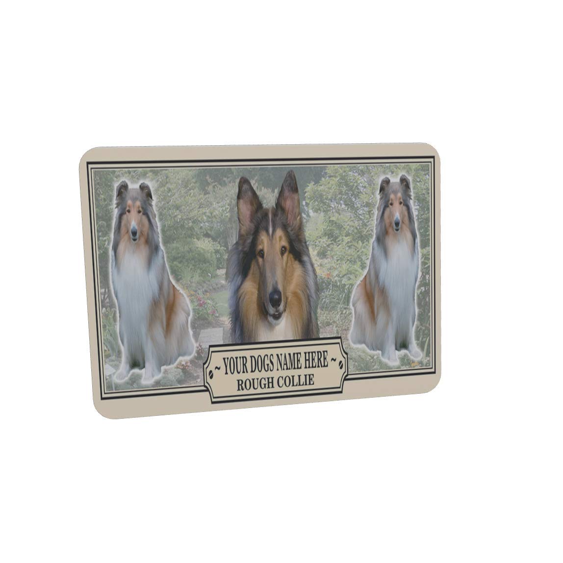 Rough Collie Personalised Dog Breed Mouse Mat Gift