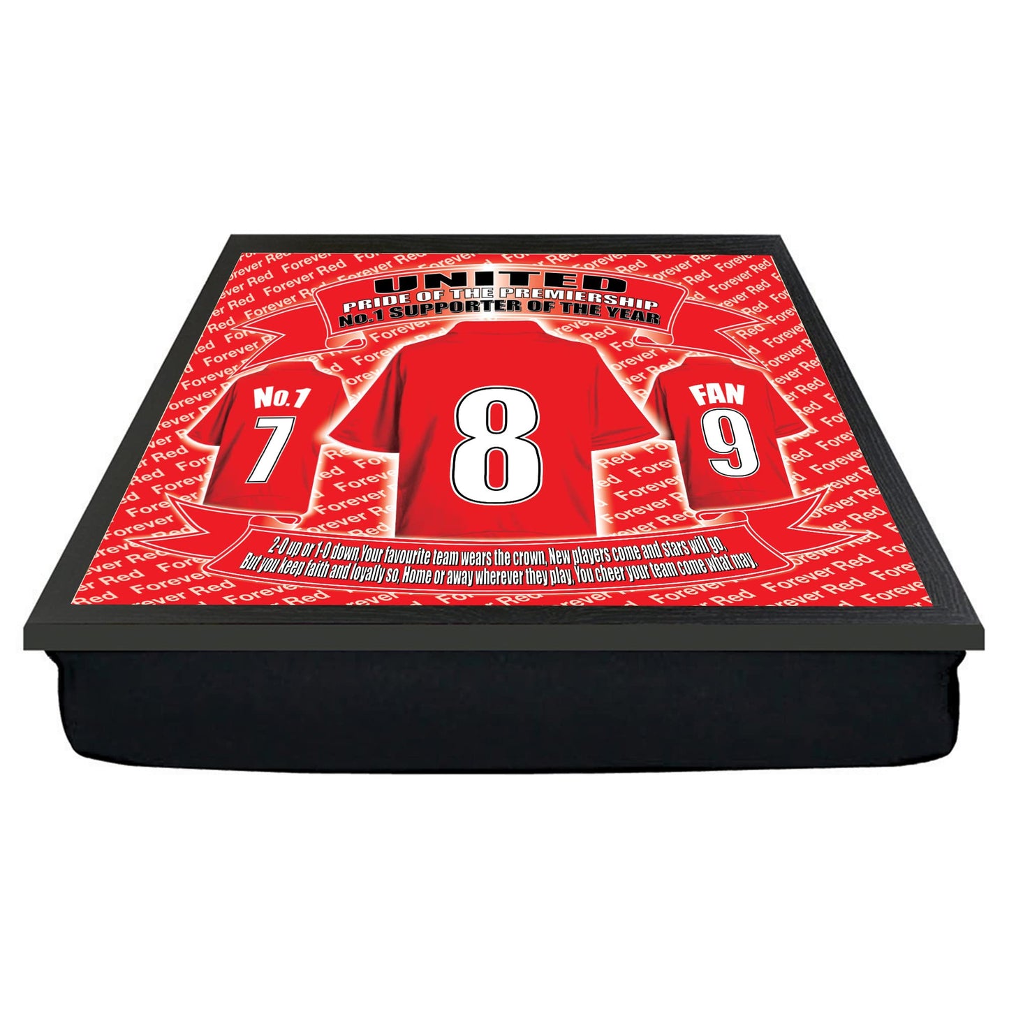 Manchester Reds Football Shirt Lap Tray Gift