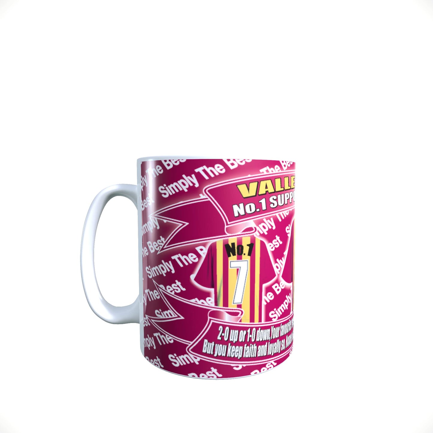 Bradford Football Team Shirt Mug Gift with Chocolate Footballs