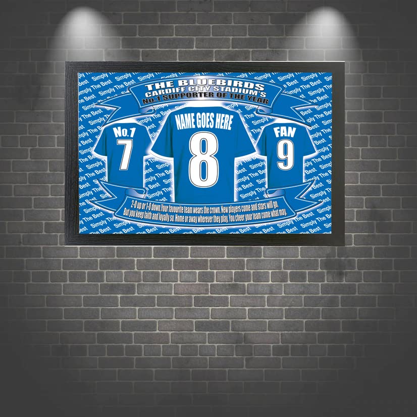 Cardiff Football Shirt Personalised Picture Gift