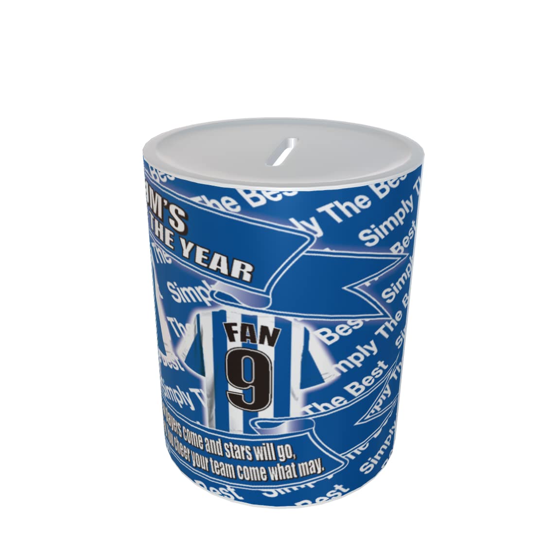Brighton Football Shirt Personalised Ceramic Money Box Gift