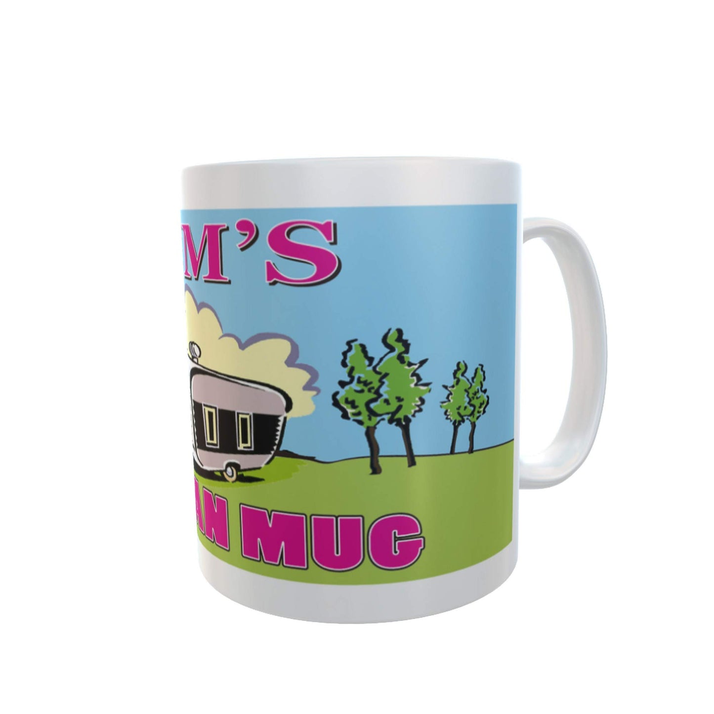 Mum's Home is Where You Park It Personal Ceramic Caravan Mug Gift