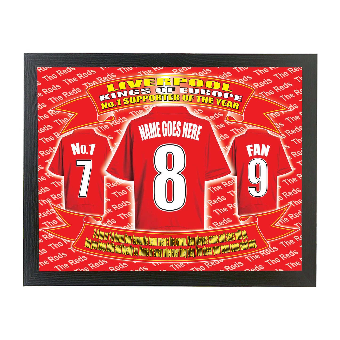 Liverpool Football Shirt Personalised Lap Tray And Mug Gift Set, Liverpool- PersLapMugGiftSet_000