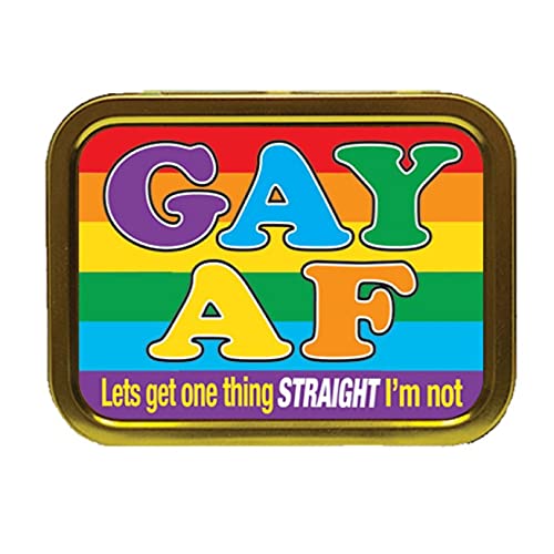 Gay AF (as Fuck) Tobacco Tin & Products Gift