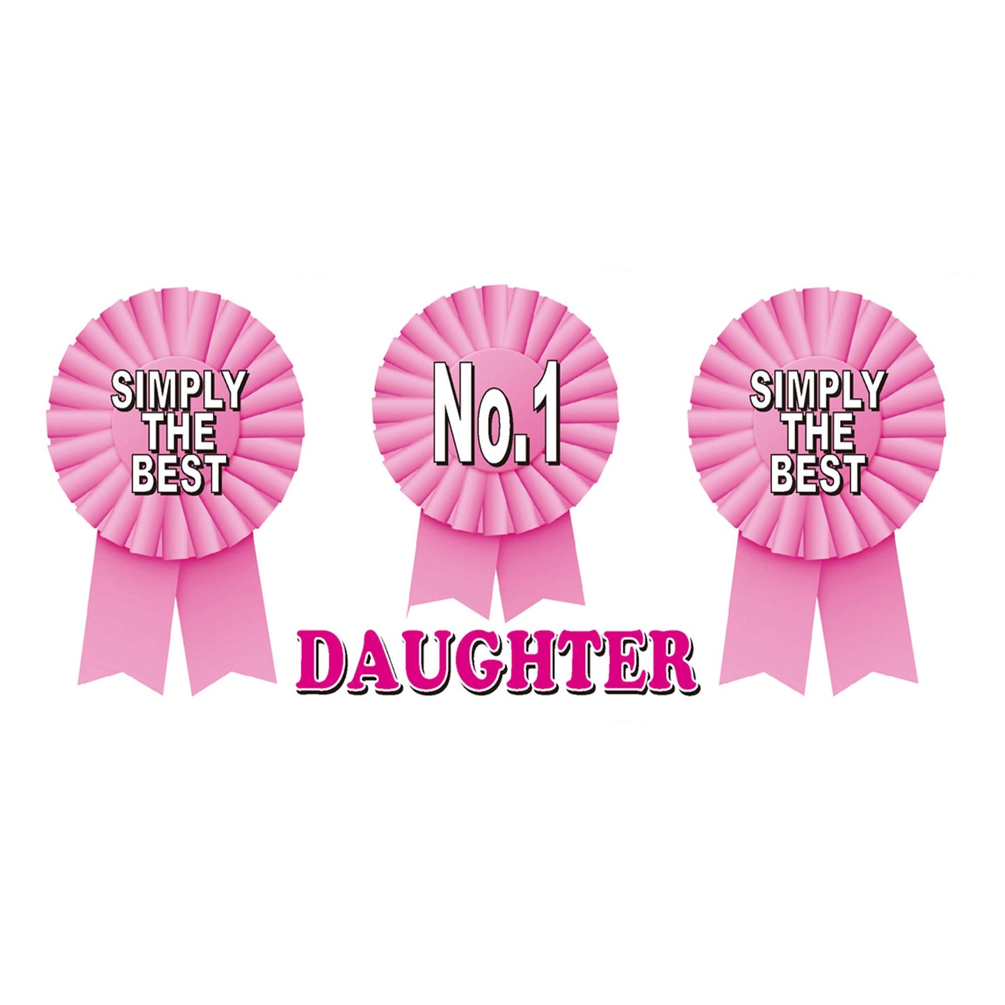 Simply The Best Daughter Ceramic Rosette Gift Mug