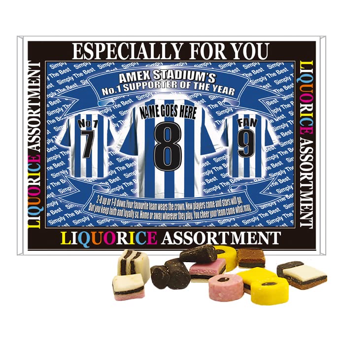 Brighton Football Shirt Personalised Gift Boxed Sweets