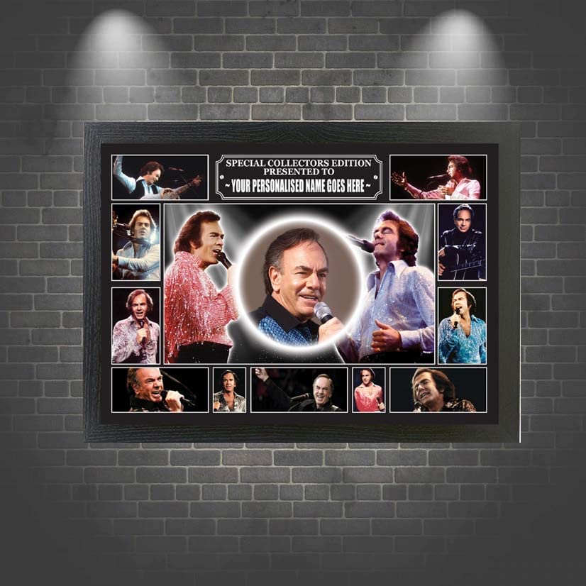 Diamond The-Jazz-Singer Personalised Framed Wall Hanging Picture Gift Neil
