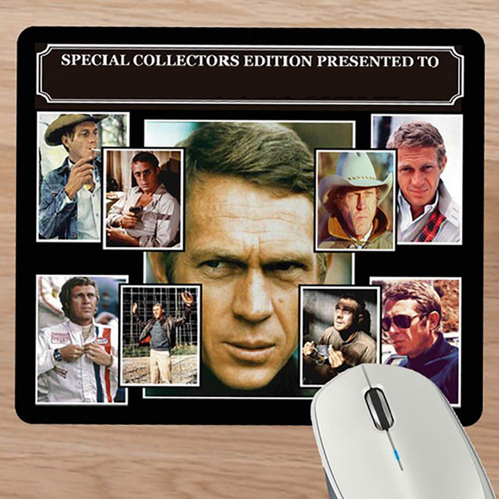Steve McQueen Personalised Icon Mouse Mat Gift