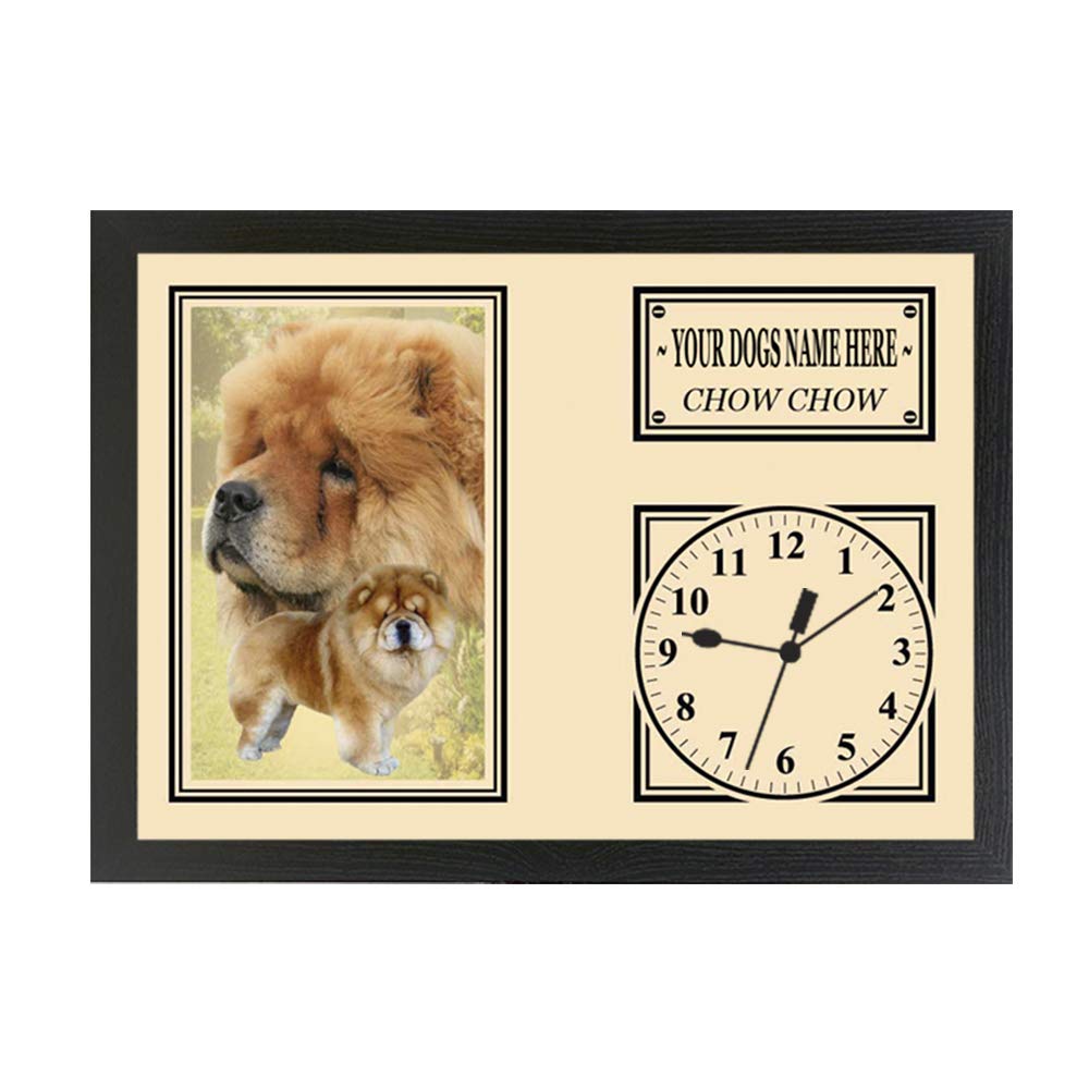Chow Chow Personalised Dog Breed Gift Clock