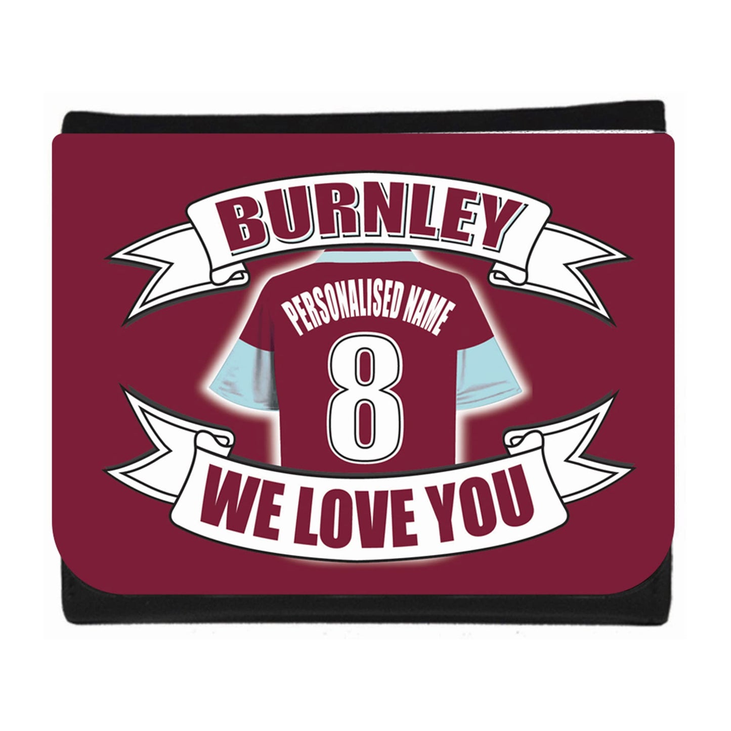 Burnley Football Shirt Personalised Wallet Gift