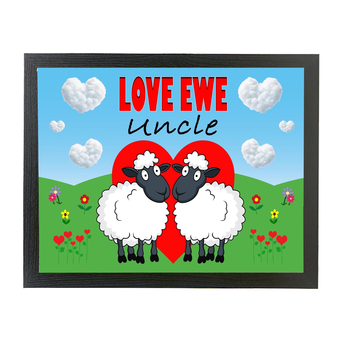 Love Ewe Uncle Male Cute Sheep Cushioned Lap Tray Gift Present
