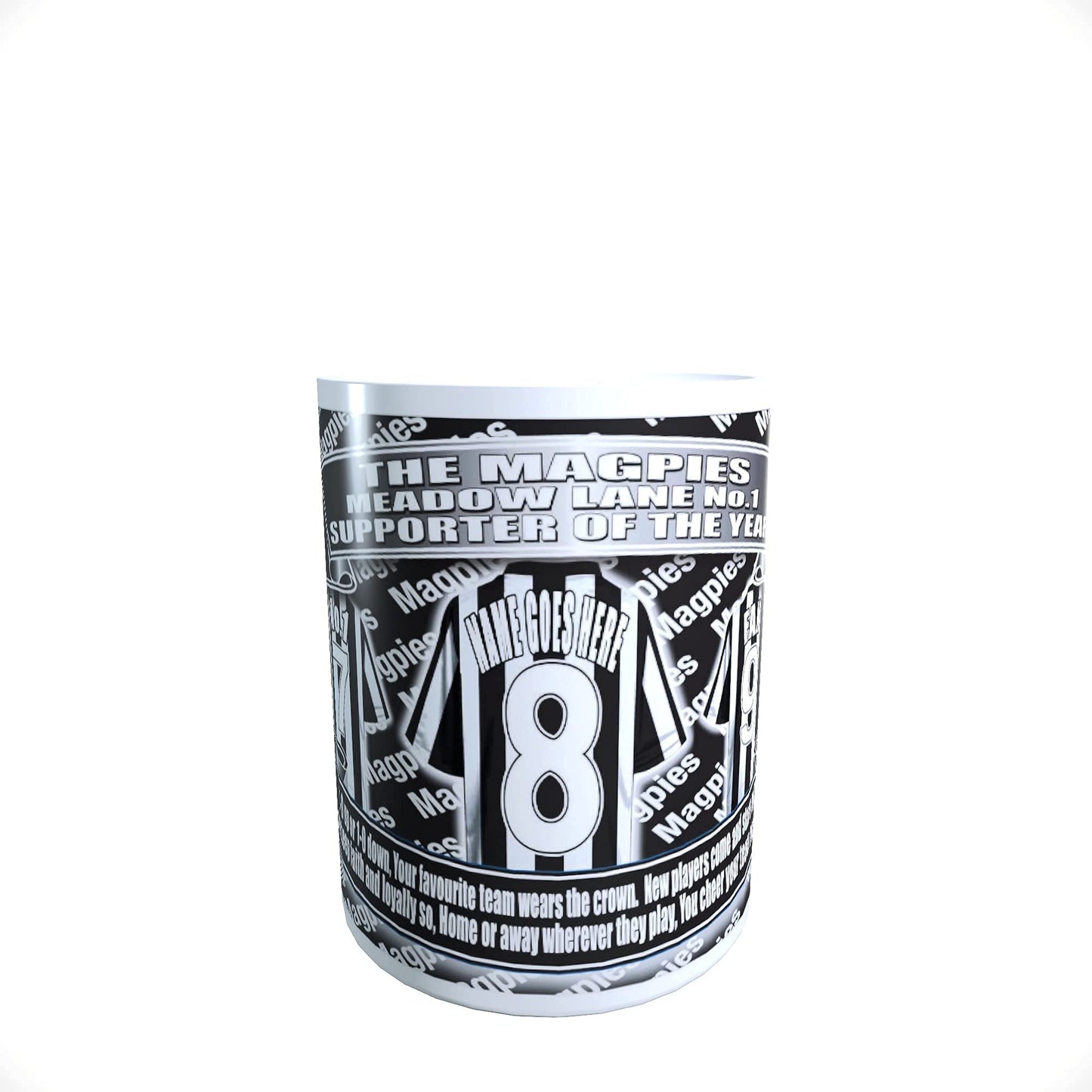 Nottingham County Football Shirt Personalised Ceramic Money Box Gift