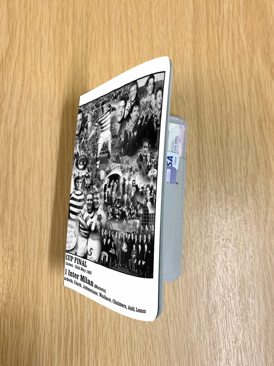 Football European Cup Final 1967 Lisbon Lions The Celts Travel Passport Holder Case Gift Present