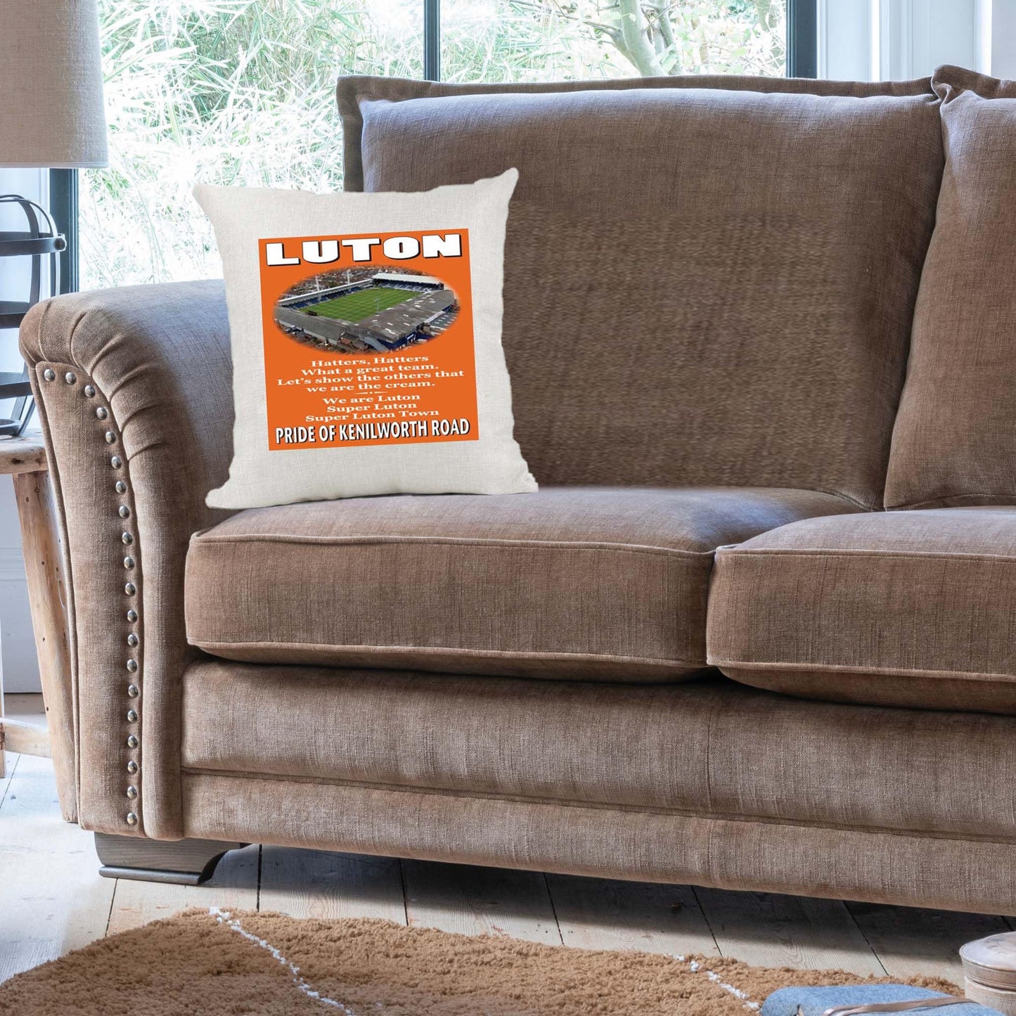 Luton Football Anthem Song Chant Cushion Cover Gift