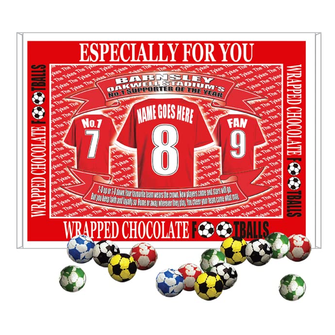 Barnsley Football Shirt Personalised Gift Boxed Sweets