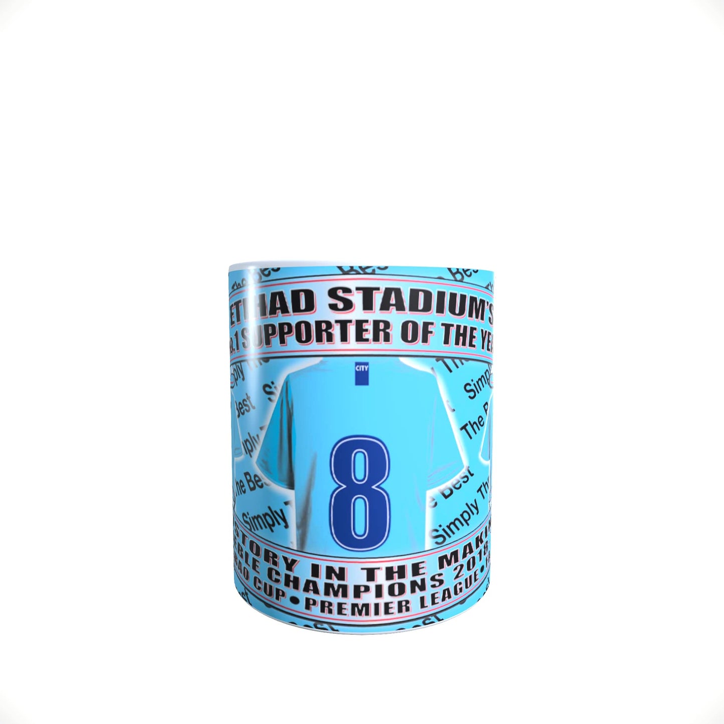Manchester Blues Football Team Shirt Mug Gift with Chocolate Footballs
