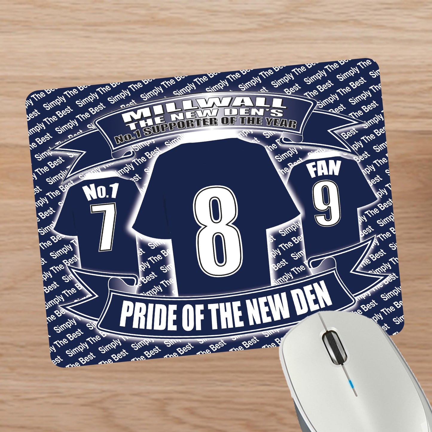 Millwall Football Shirt Mouse Mat Gift