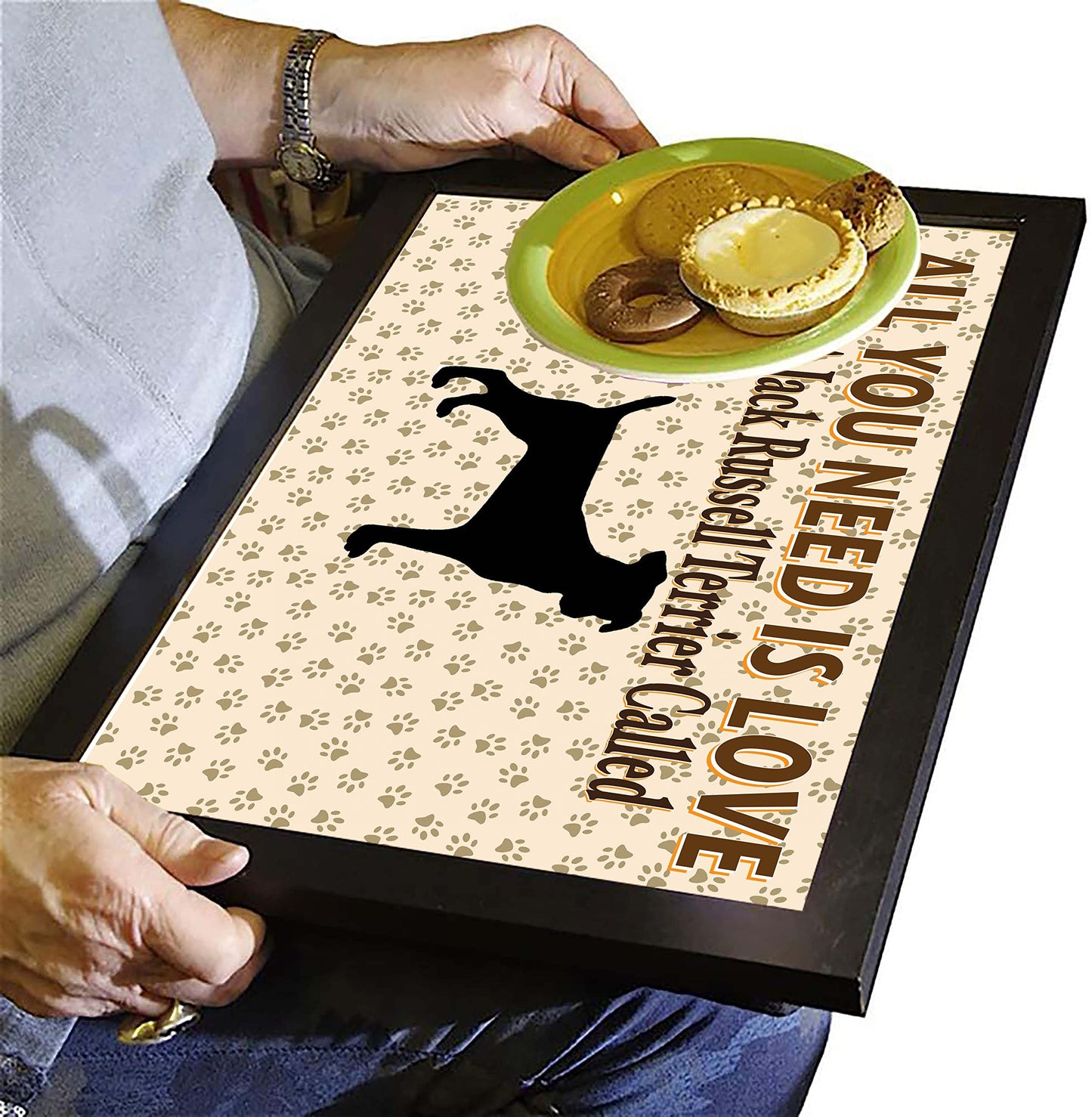 All You Need Is Love Jack Russell Personalised Dog Breed Cushion Lap Tray Bean Bag Gift