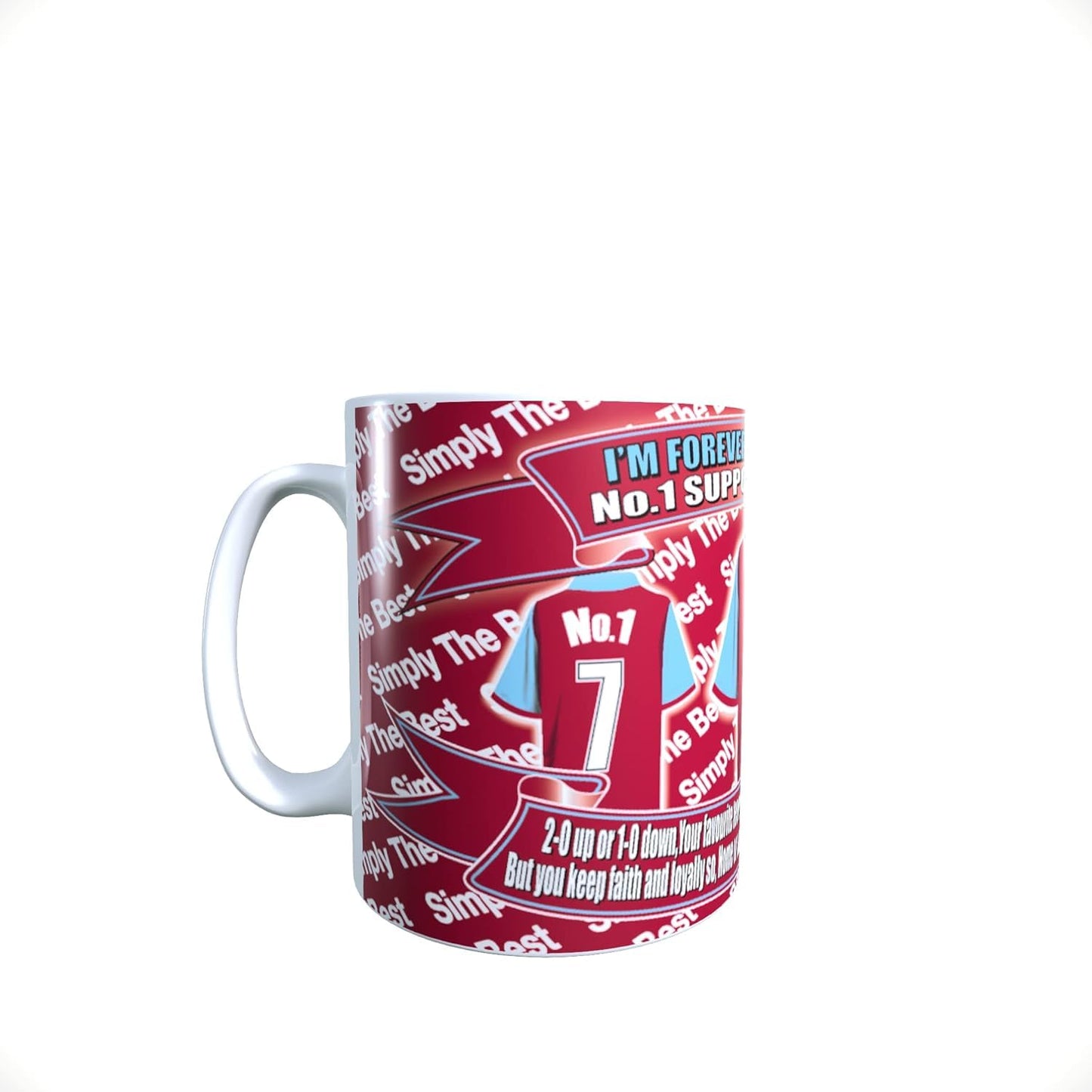 West H Football Club Shirt Lap Tray And Mug Gift Set