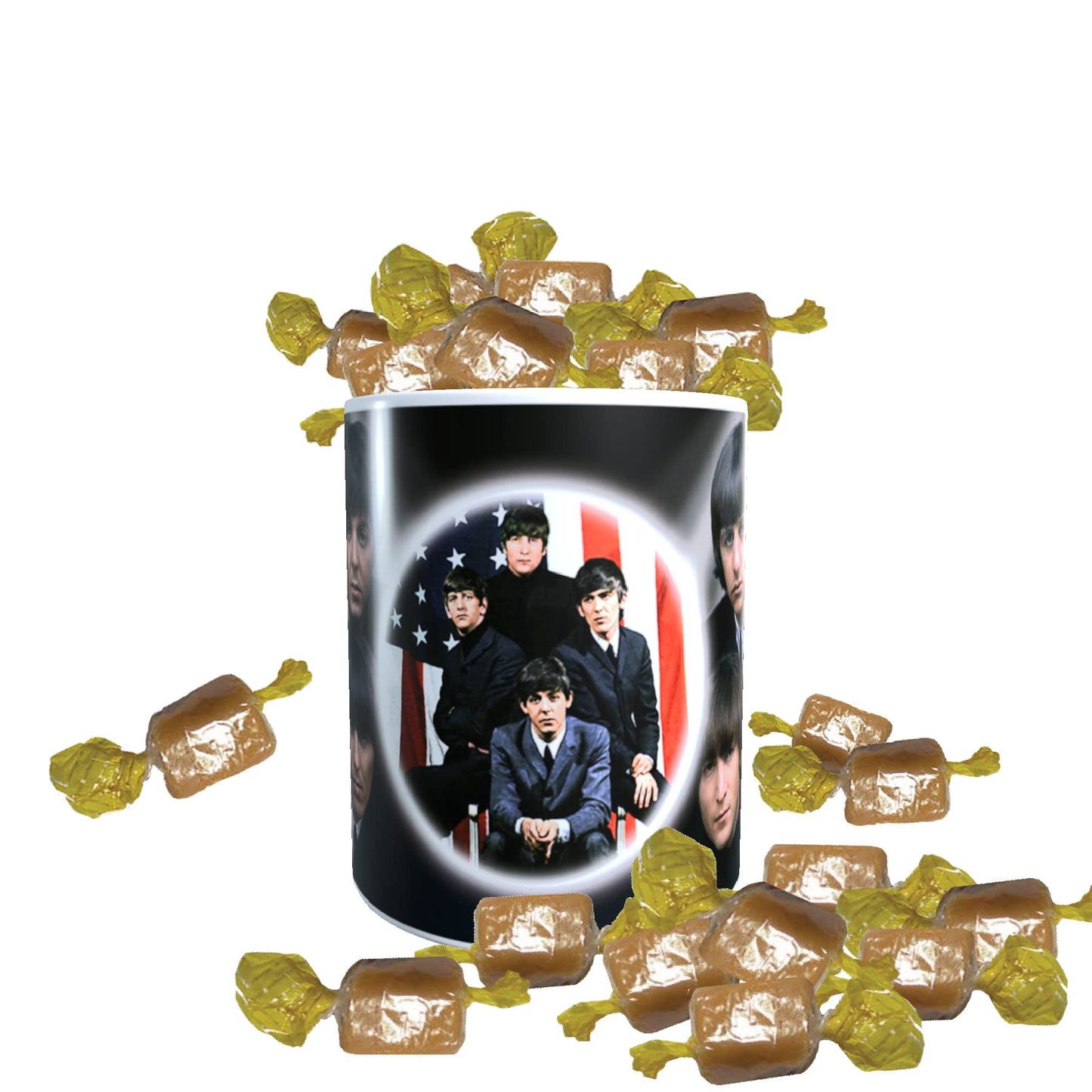 The Beatles Icon Gift Mug with Sweets