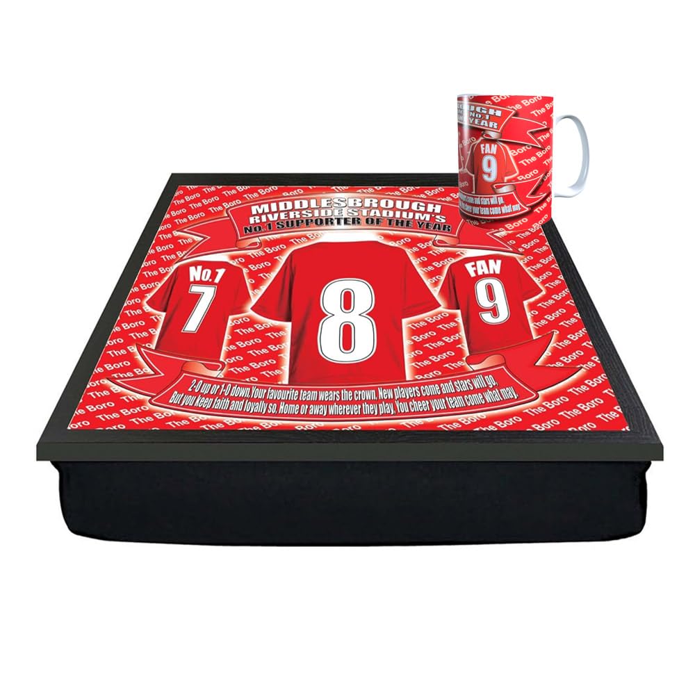 Middlesbrough Football Shirt Lap Tray And Mug Gift Set